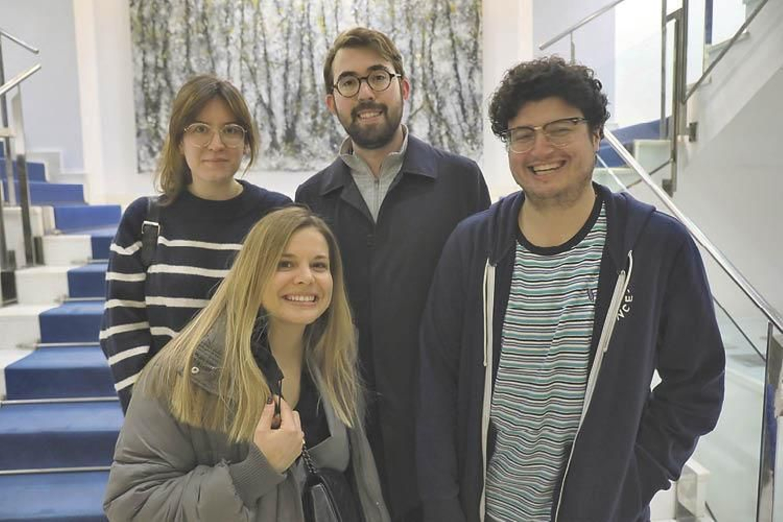 Virxinia, Carla, Alejandra y Marcos.