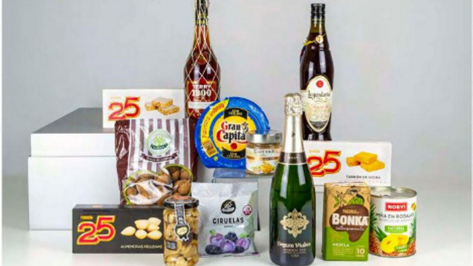 Sorteo de una cesta de Navidad.