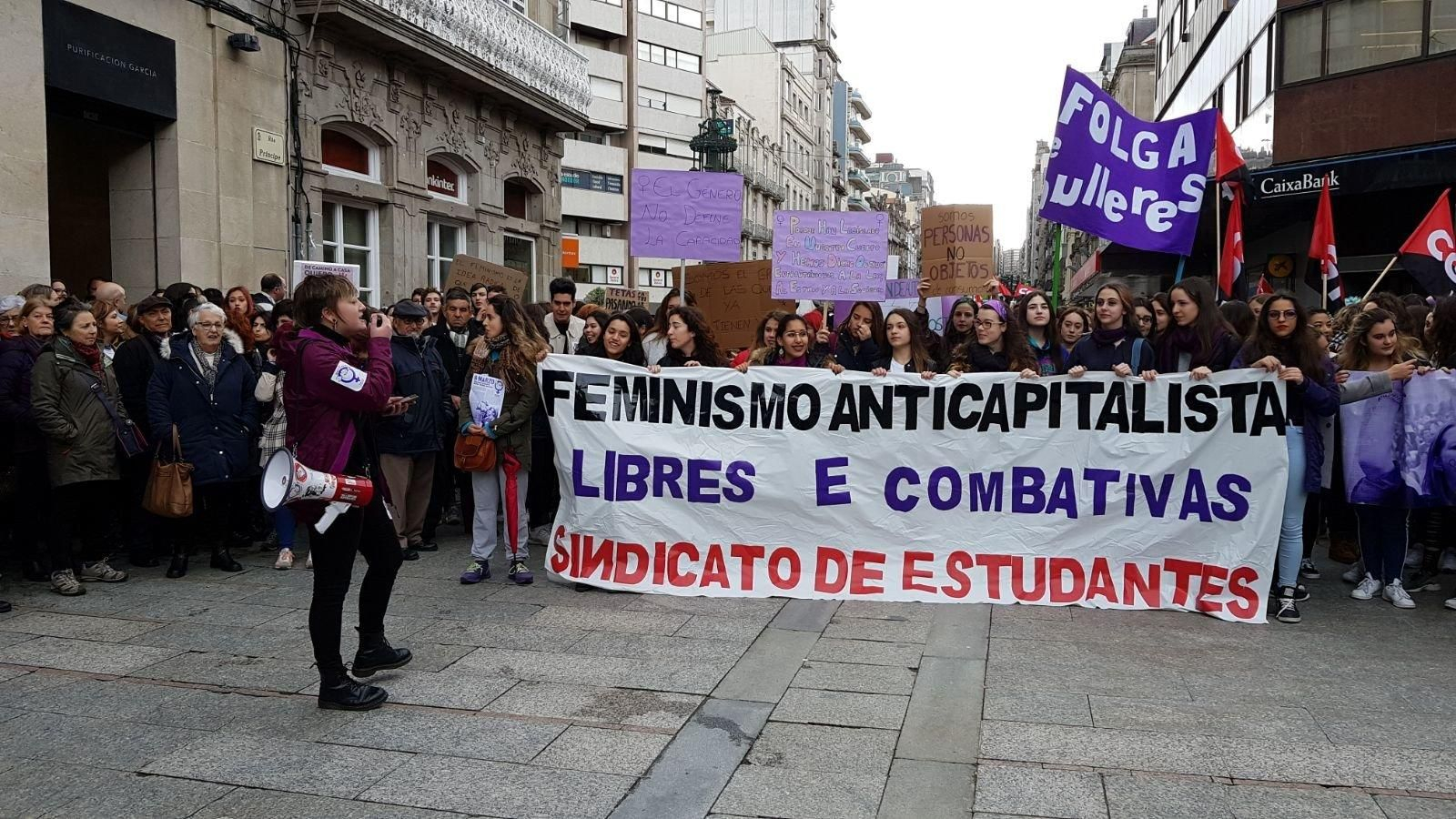 Huelga del 8M en Vigo