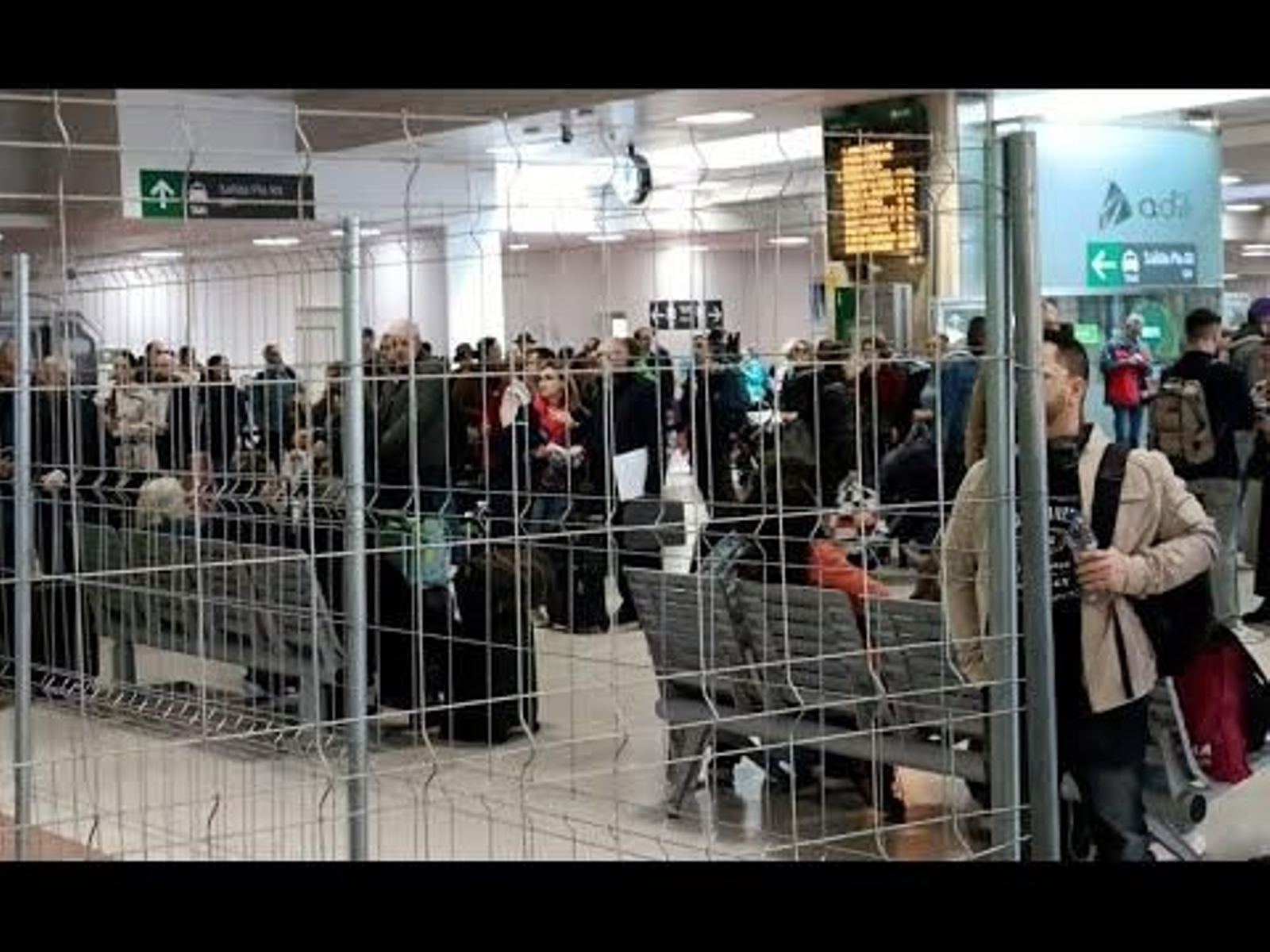 Este es el estado actual de la estación de Chamartín