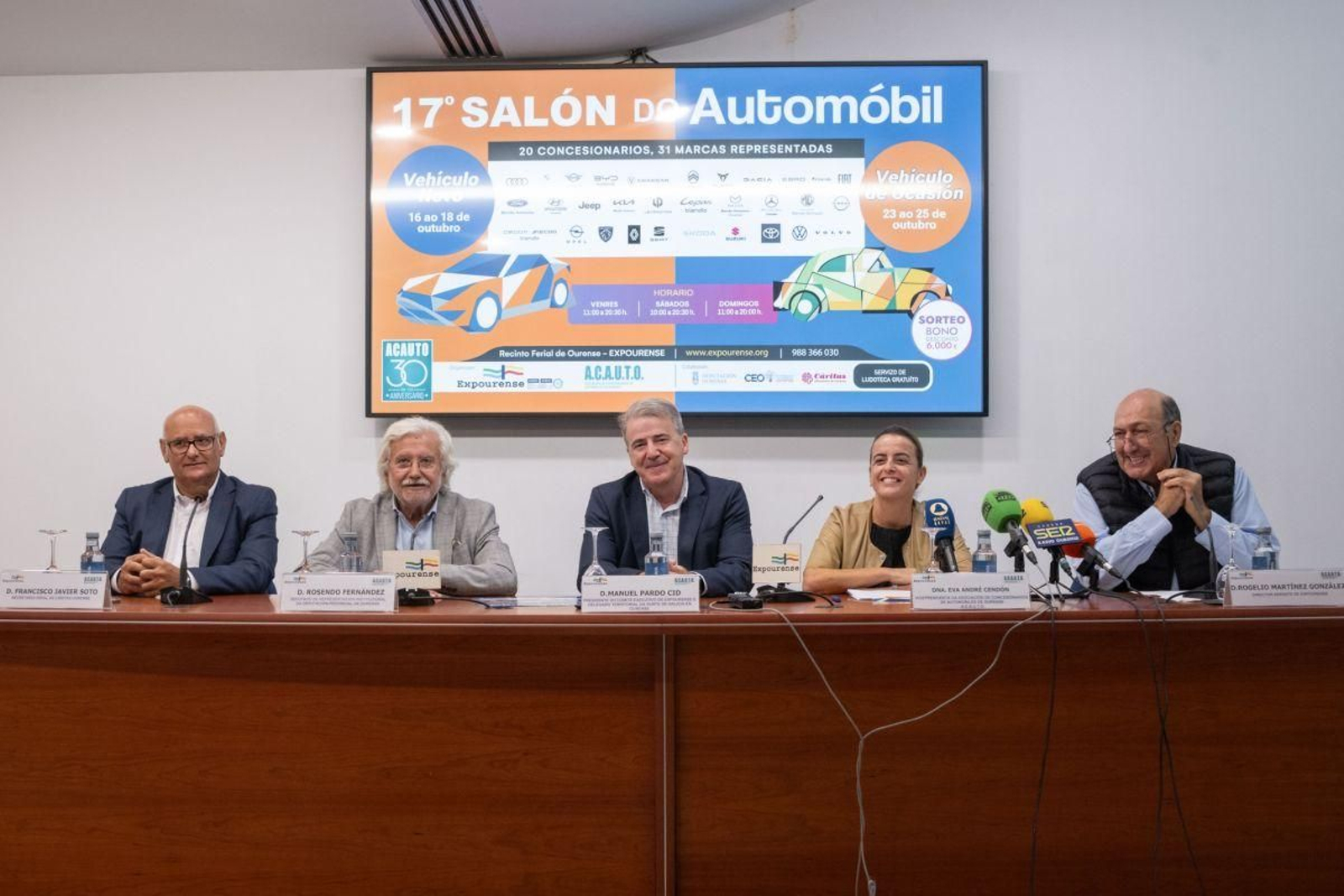 Javier Soto, Rosendo Fernández, Manuel Pardo, Eva André Cendón y Rogelio Martínez
