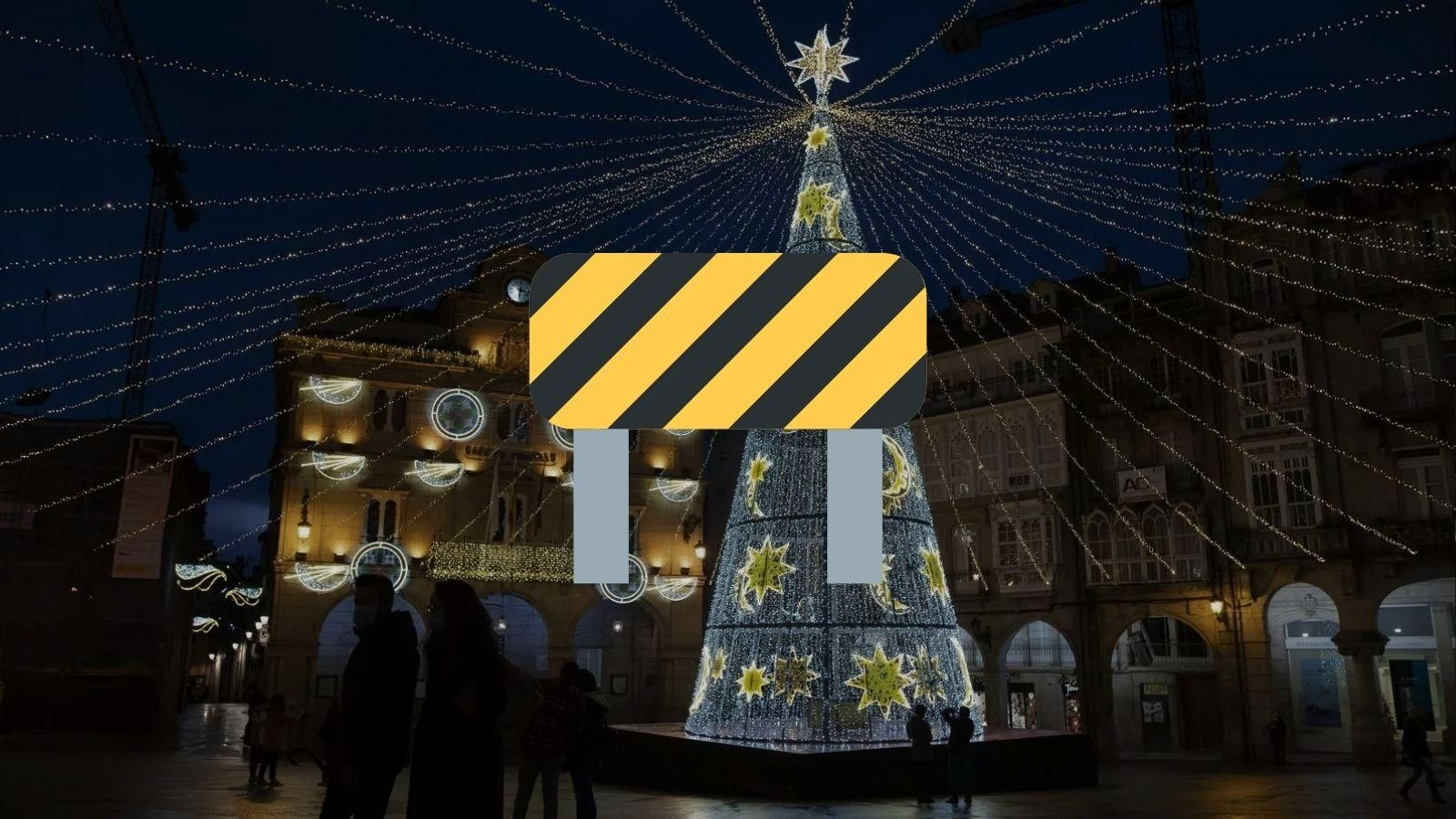 El encendido de las luces de Navidad de Ourense obliga a cortar la rúa do Progreso el día 5