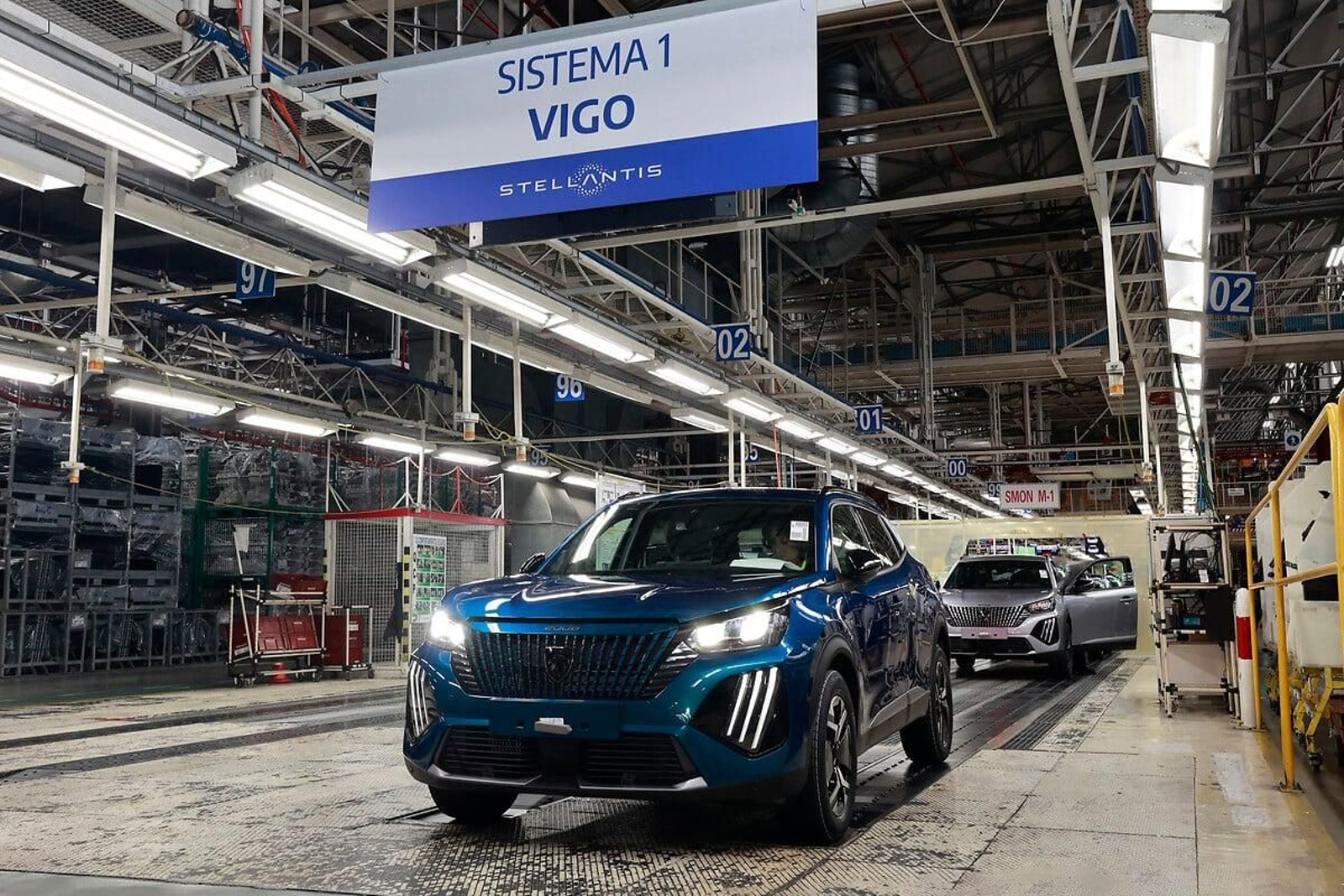 Una de las líneas de producción de la factoría automovilística viguesa.