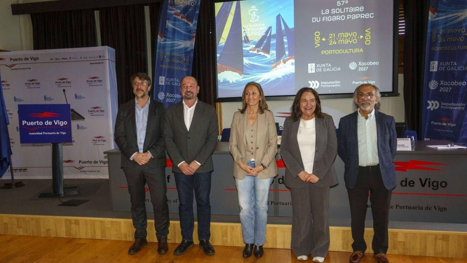 La presentación se celebró en el edificio del muelle de trasatlánticos.