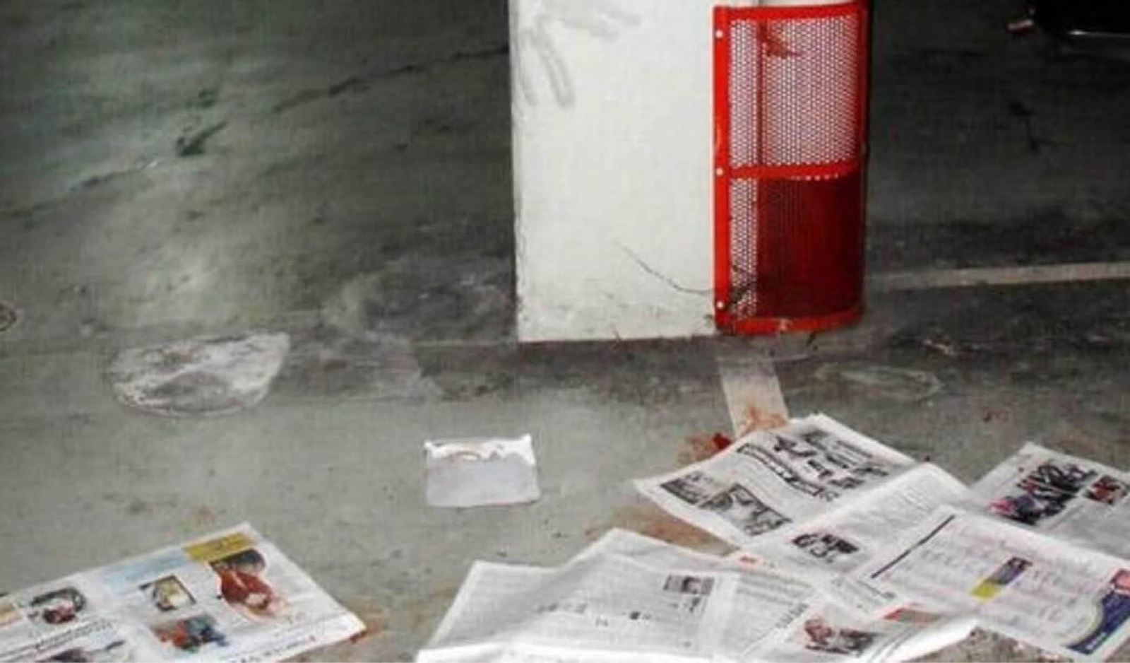 El lugar donde fue hallado muerto, con un tiro en la cabeza, Manuel Salgado, en abril de 2004.