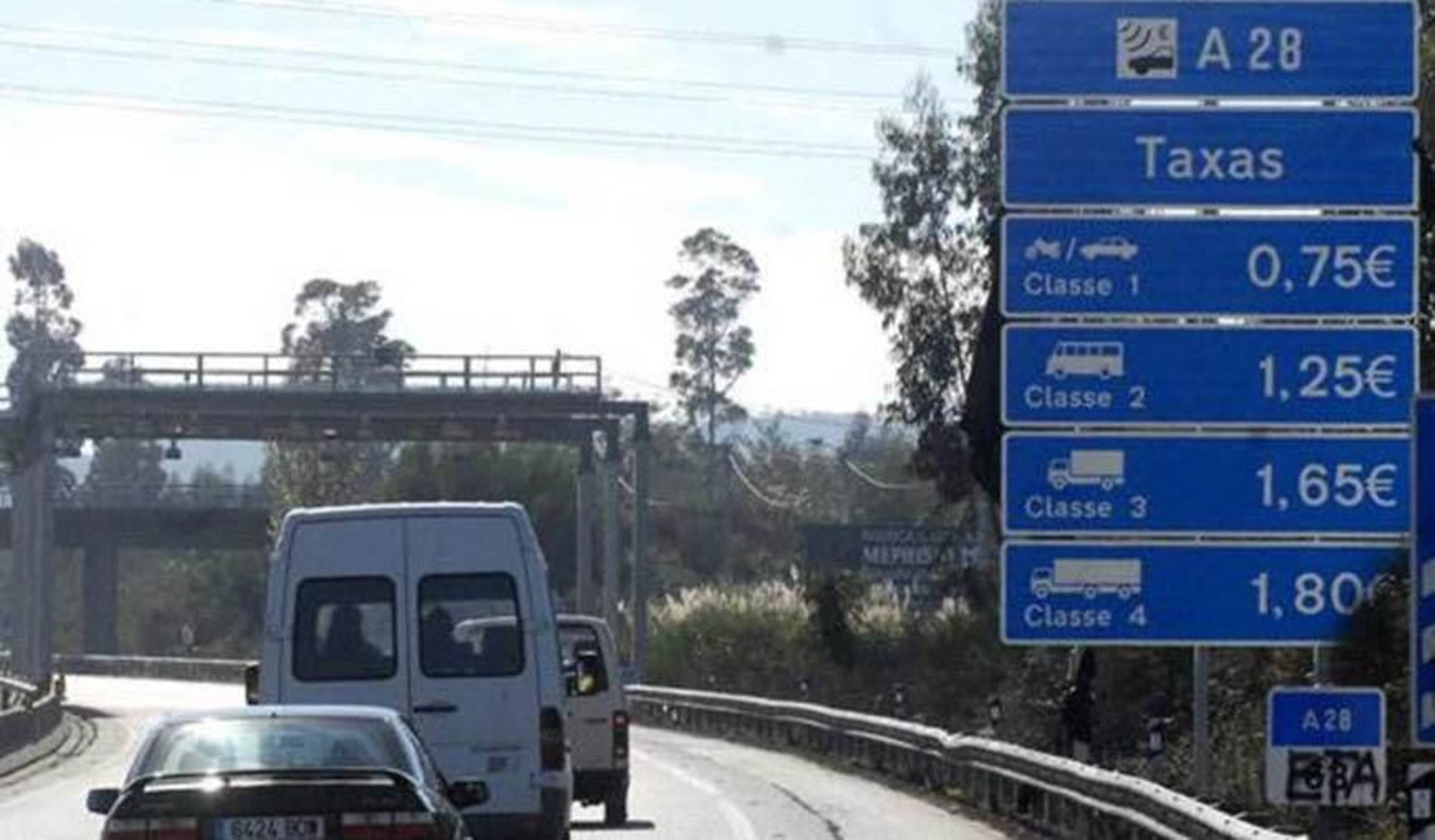 Las autovías son de pago en Portugal.