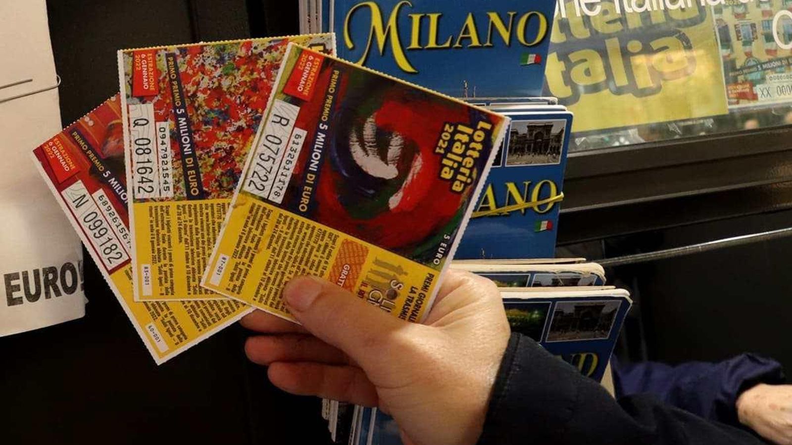 Billetes de la lotería en Italia