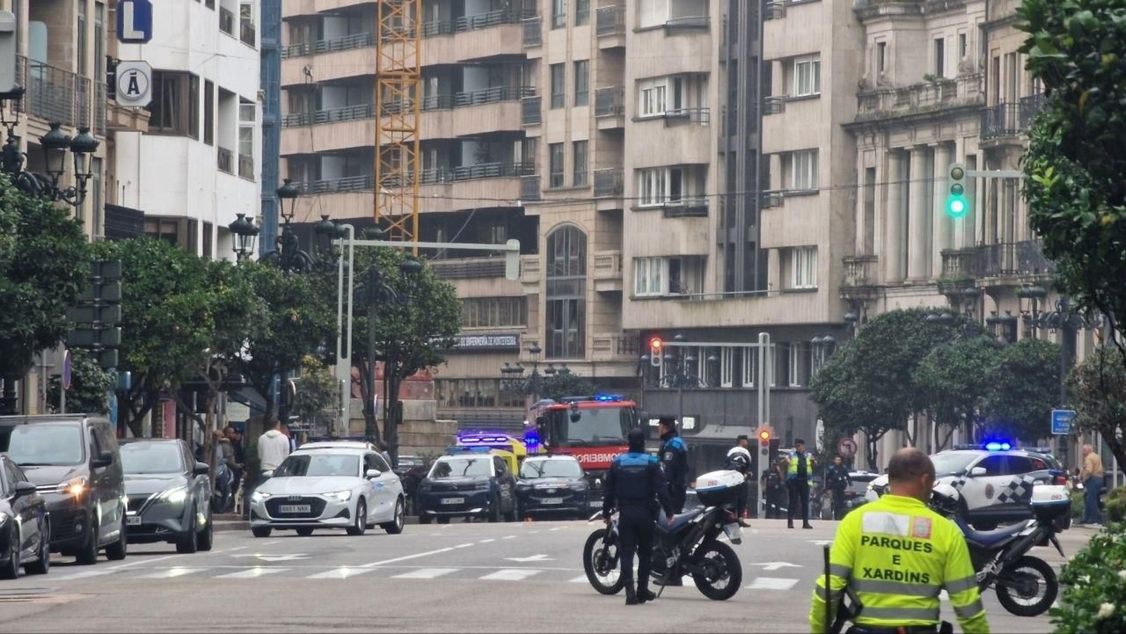 Galería | Las imágenes del derrumbe en una obra de García Barbón