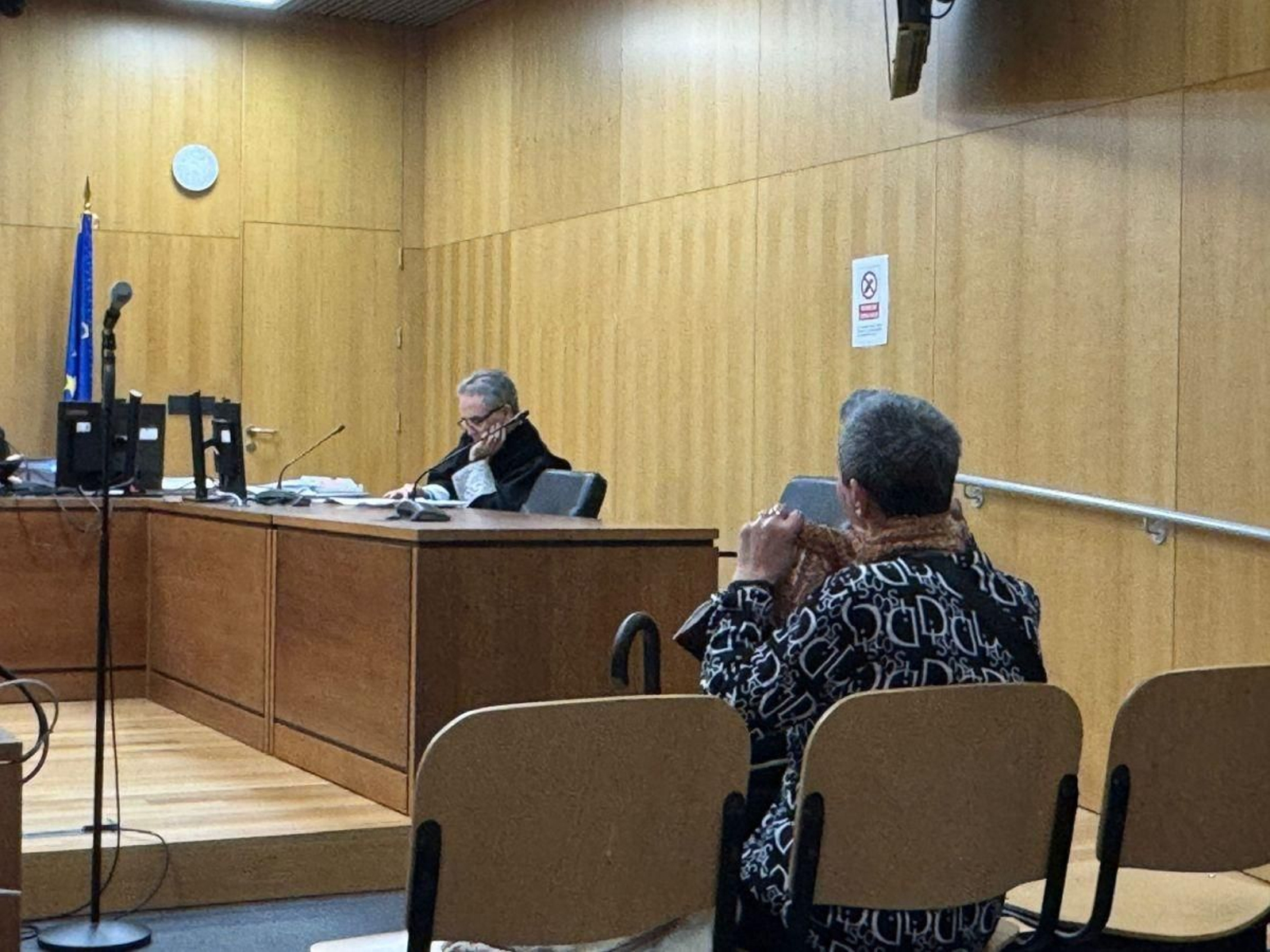 Josefa P.F., ayer en la audiencia preeliminar celebrada en el Penal 2.