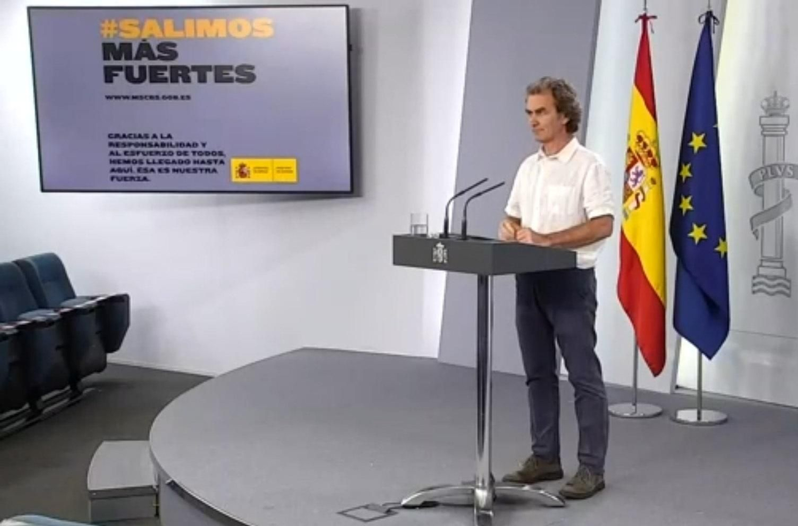 Fernando Simón, ante los medios.