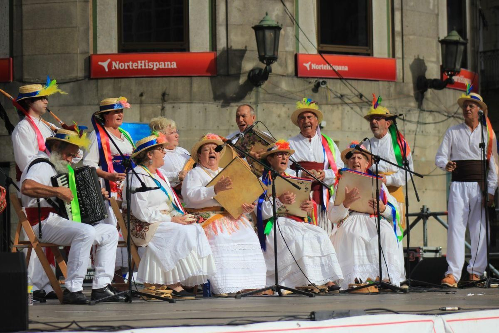 Unha das actuacións do ano pasado na Porta do Sol.