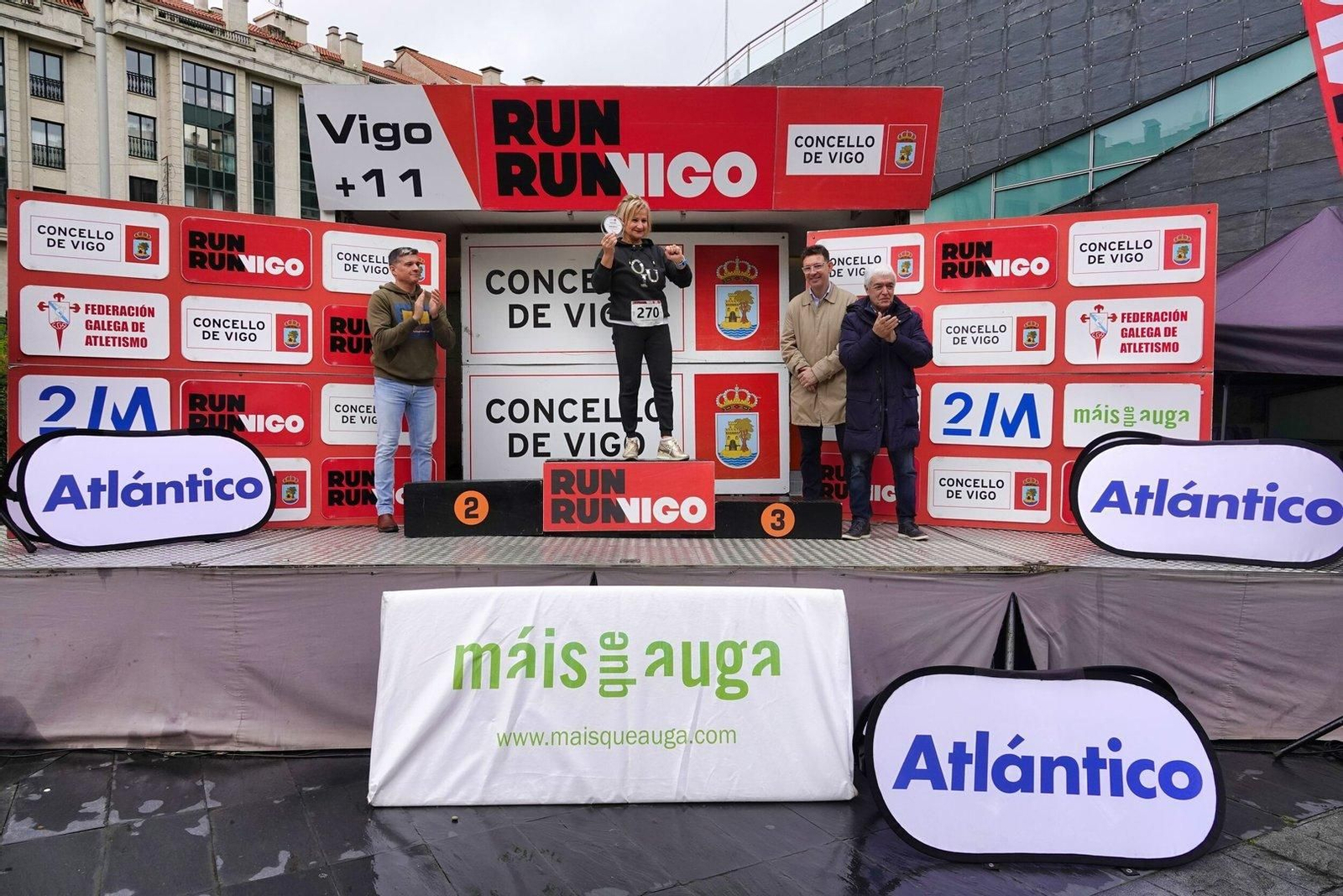 Premios de la carrera Vigo+11 en Coia.