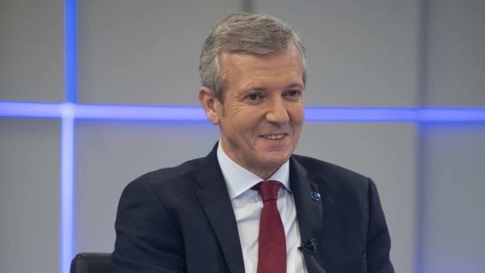 Alfonso Rueda, durante la entrevista.