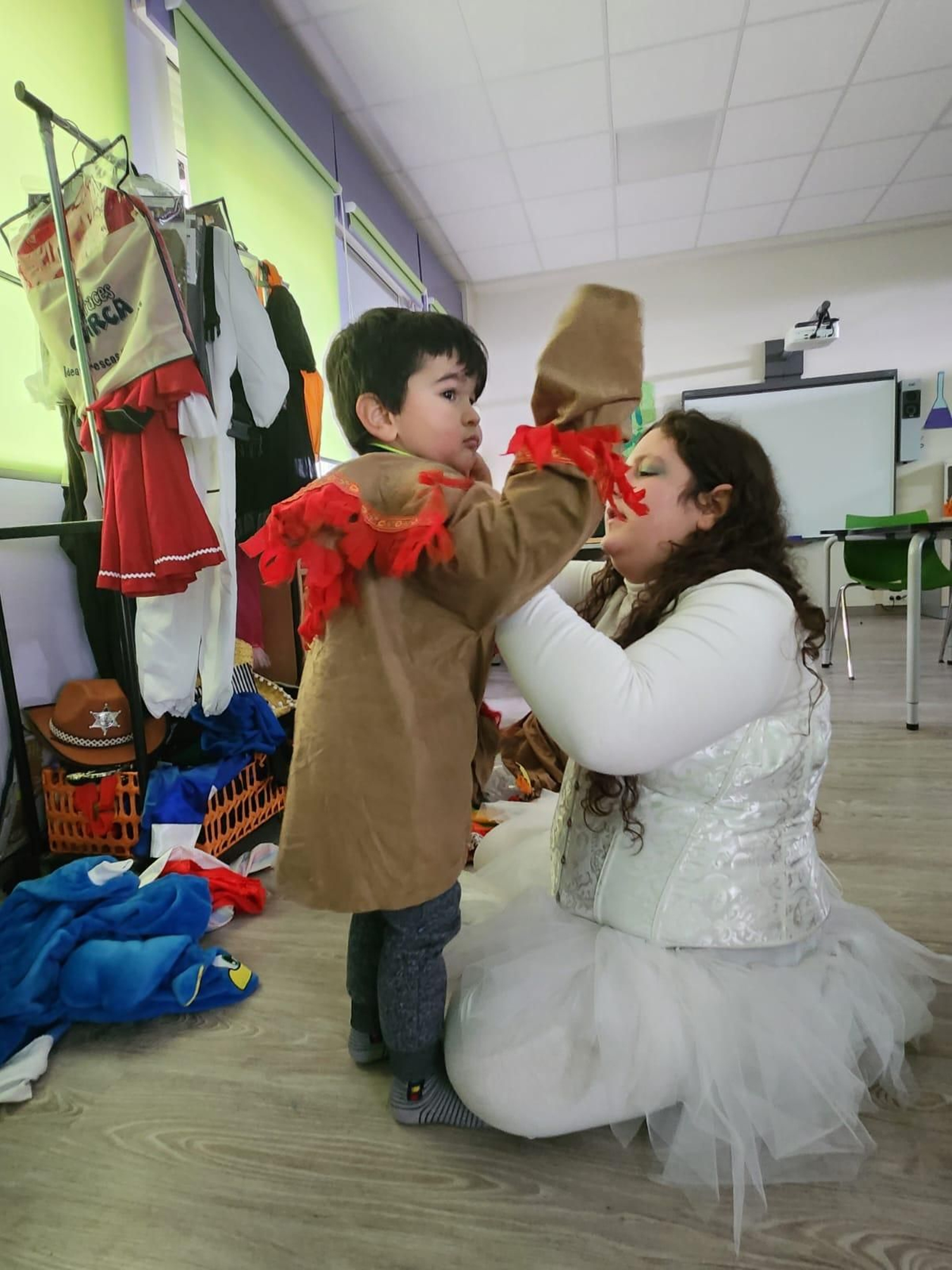 O Entroido no colexio de Vilar de Barrio