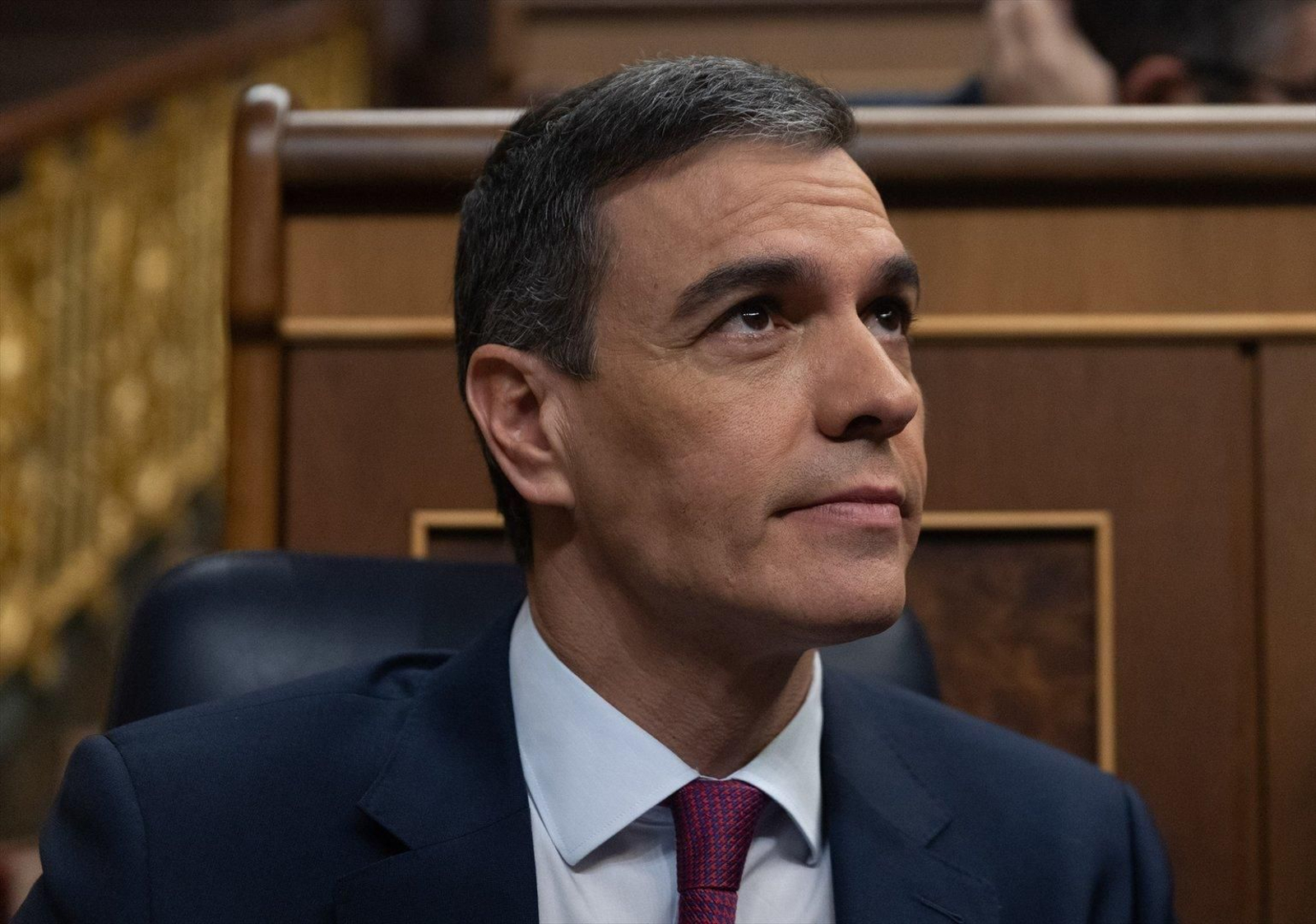 El presidente del Gobierno, Pedro Sánchez, durante un pleno en el Congreso de los Diputados, a 20 de diciembre de 2023. Foto: EP.