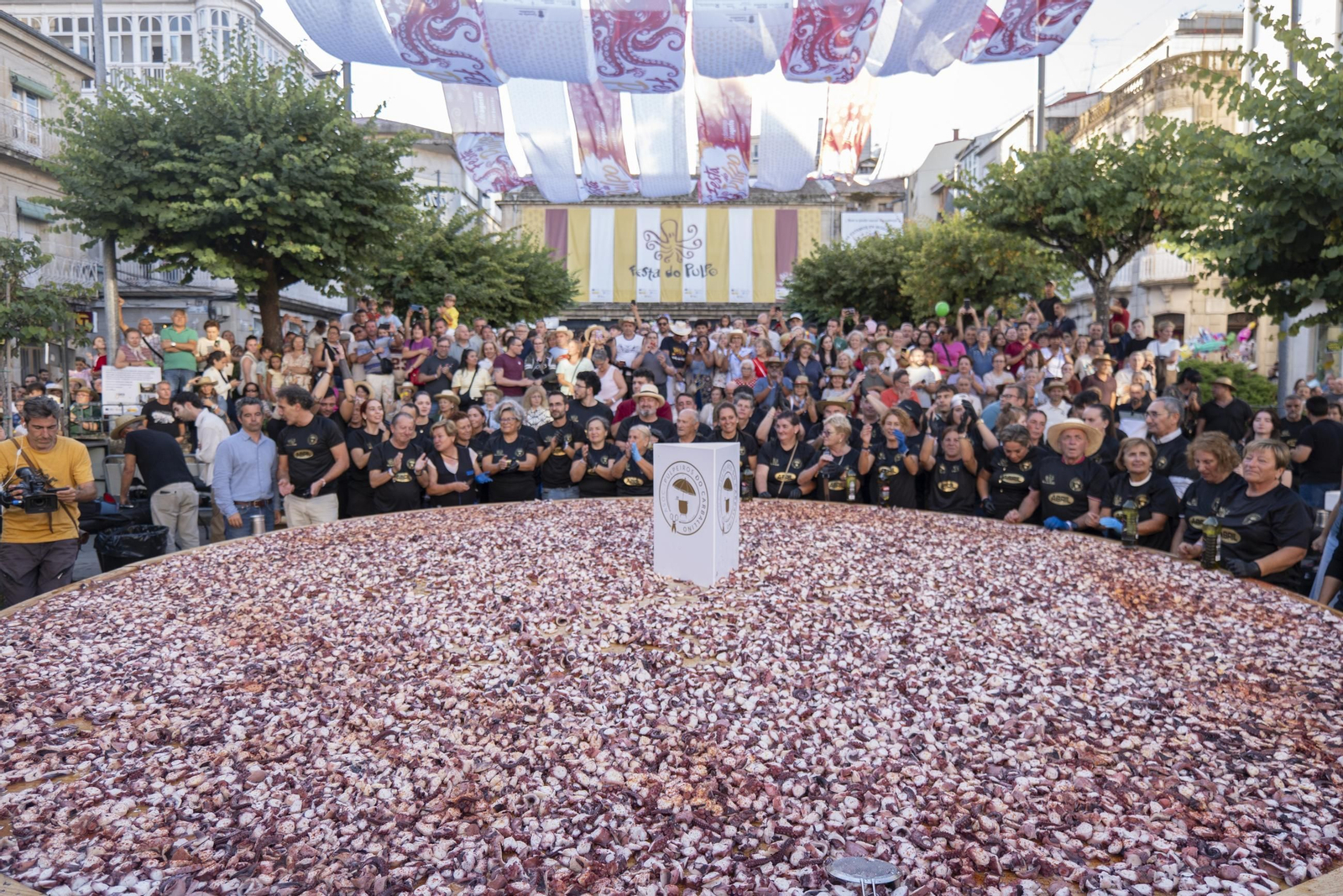 Galería | O Carballiño vuelve a hacer historia con 610 kilos de pulpo, en fotos