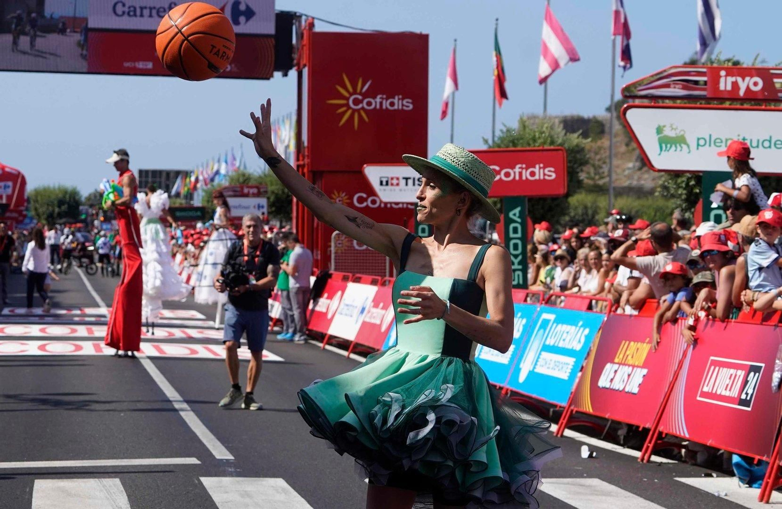 Animación en la décima etapa de La Vuelta a España.