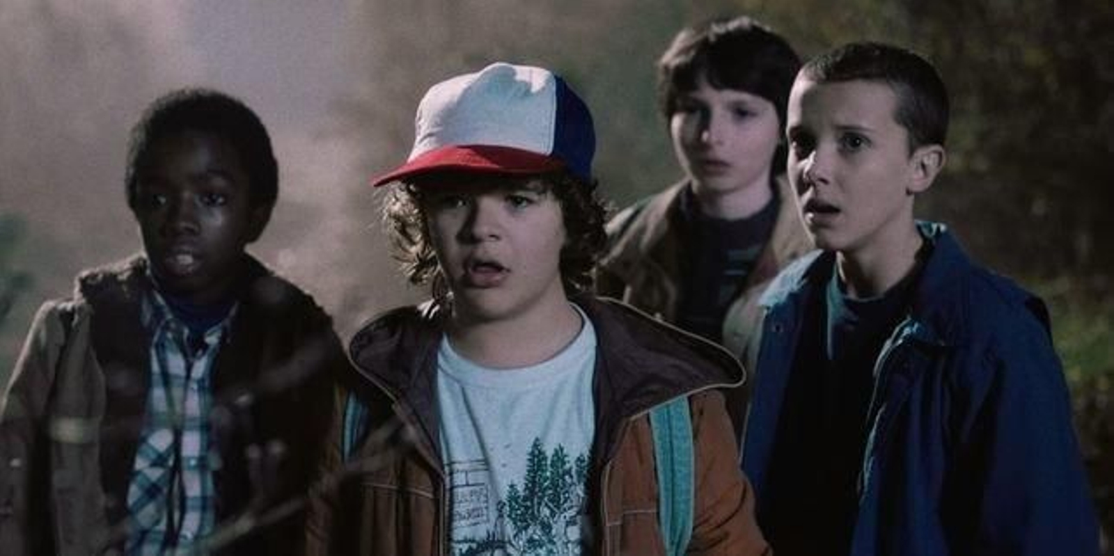 Imagen de varios de los protagonistas de Stranger Things.