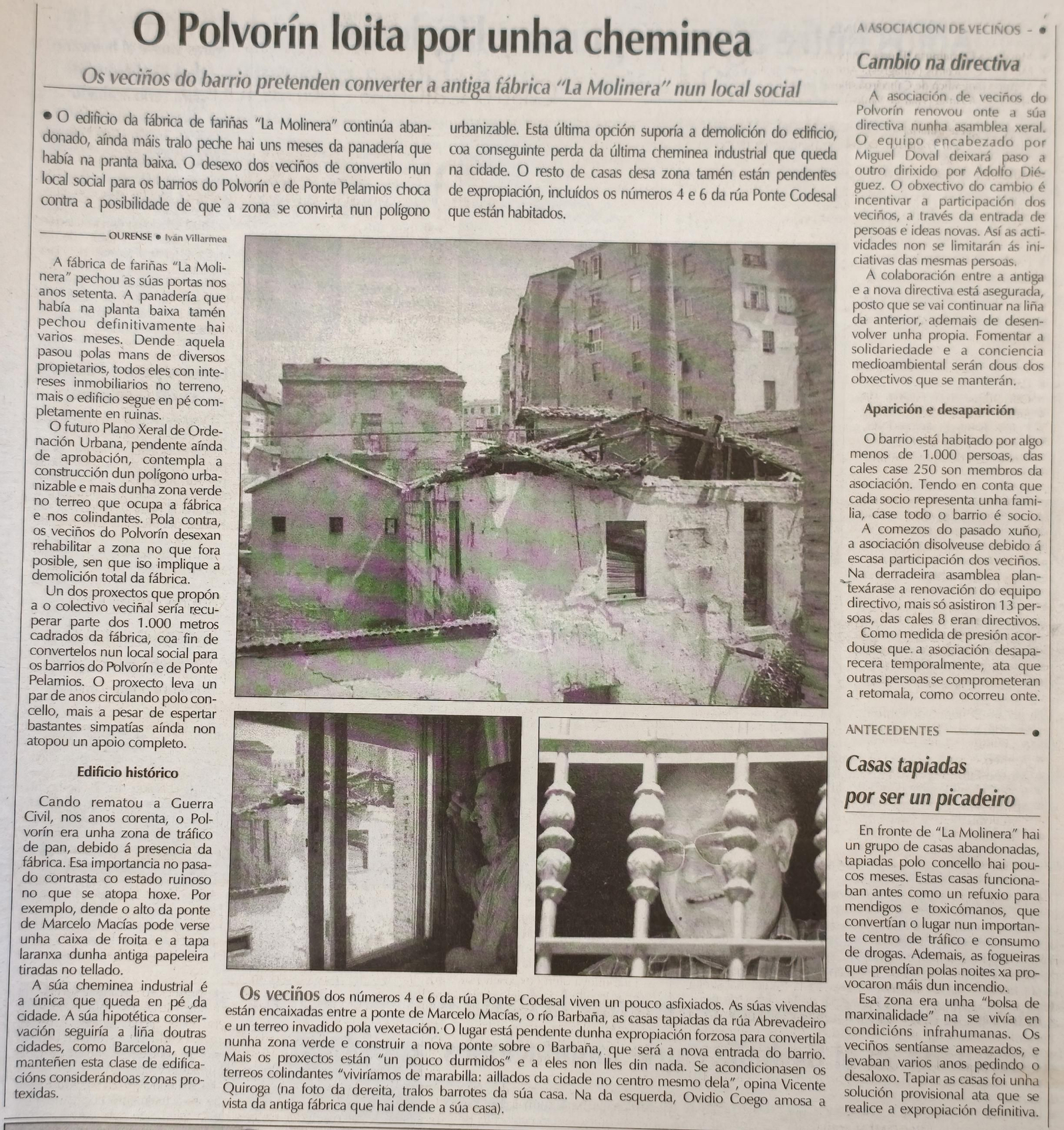 Titulares de La Región del 16 de agosto del 2001