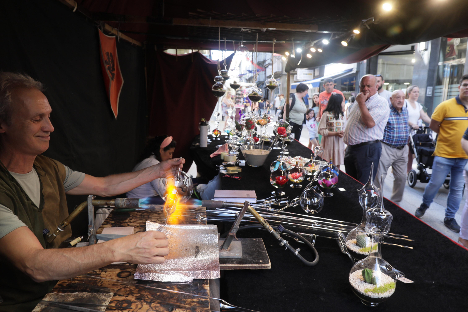 O CARBALLIÑO 1/07/2022.- Feria medieval en O Carballiño. José Paz