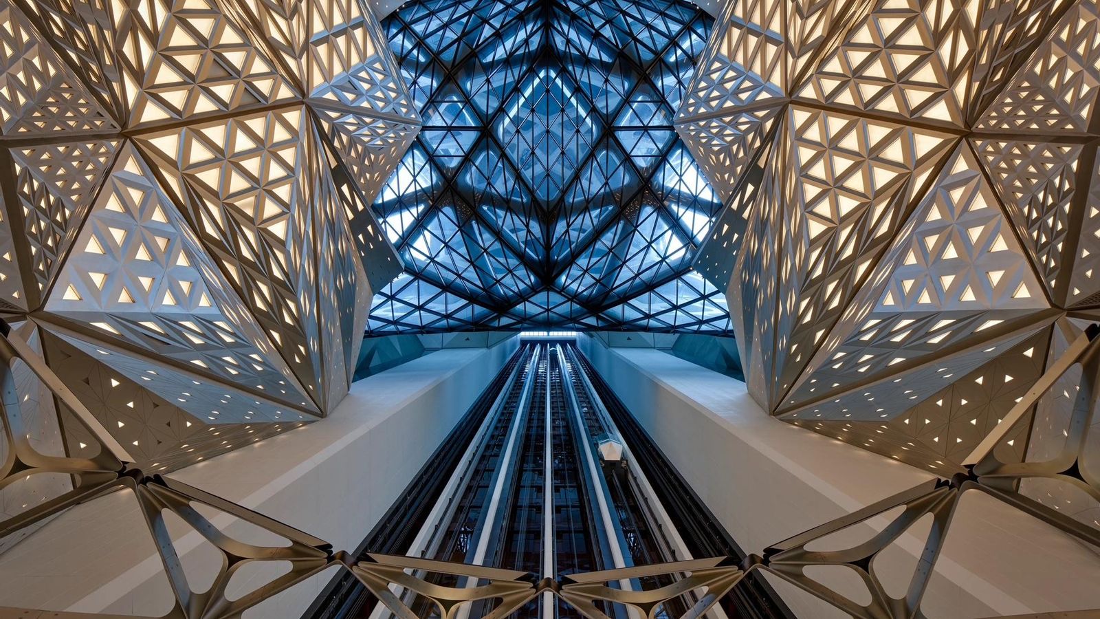 Interior del hotel Morpheus de Macao
