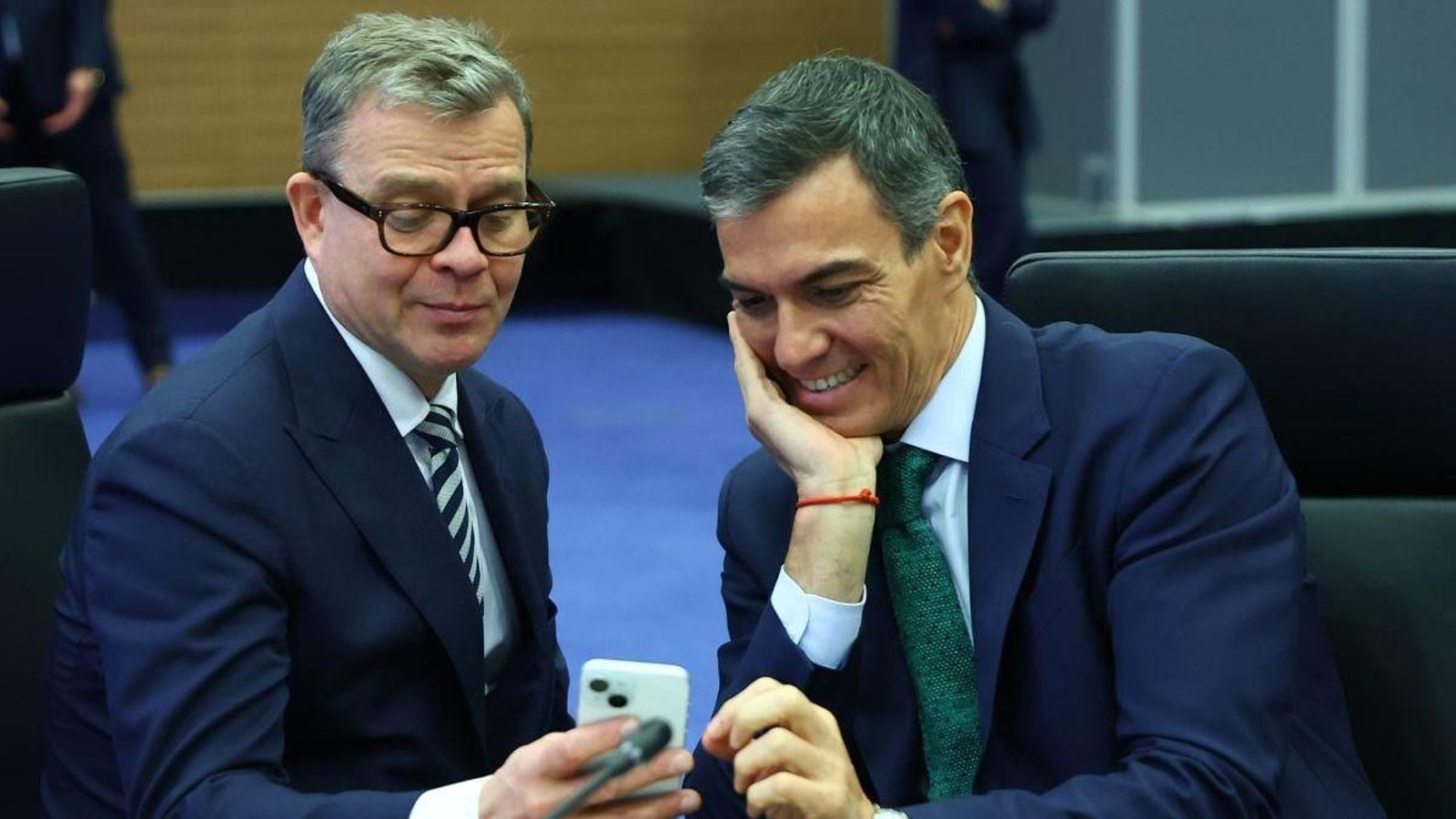 Pedro Sánchez,  durante la cumbre de la UE en Chipre.