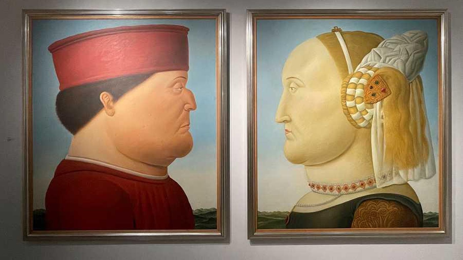 "Piero della Francesca" y "Battista Sforza". EFE