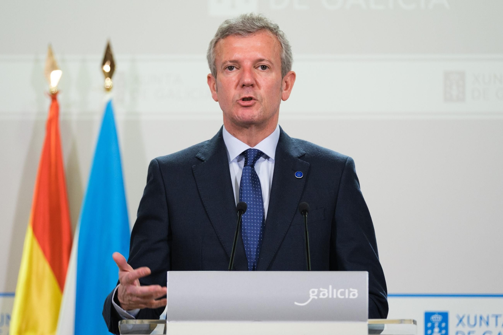 El presidente de la Xunta, Alfonso Rueda