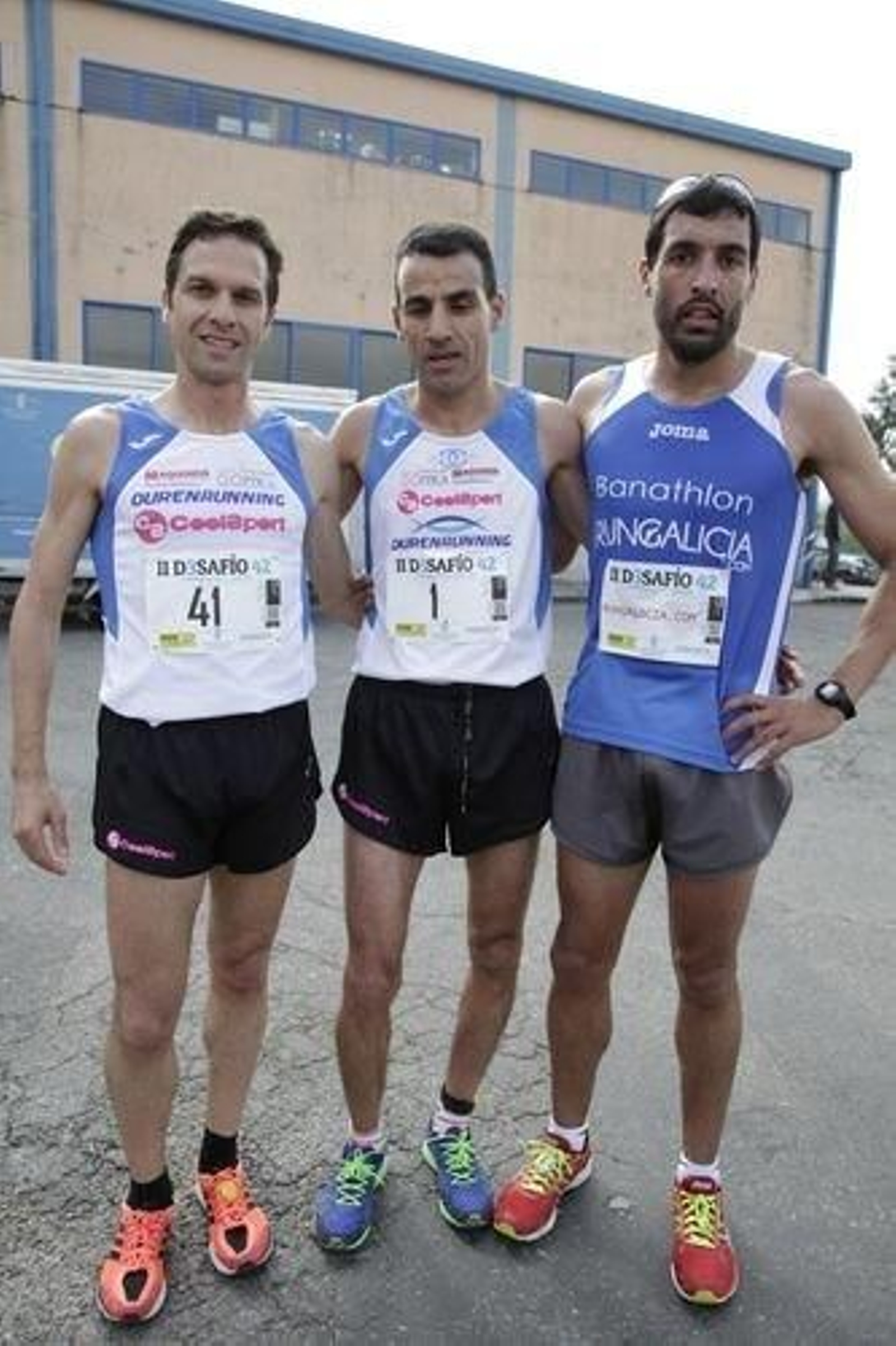 OURENSE. 11.04.2015. XINZO, DESAFIO 42K 2015. PODIUM CARRERA MASCULINA FOTO: MIGUEL ANGEL