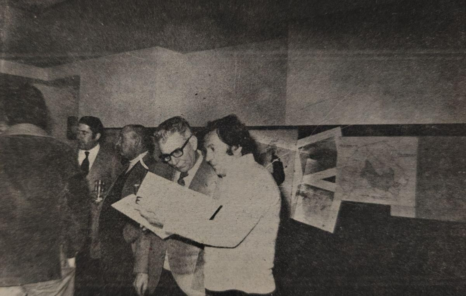 El gobernador civil con don José Luis Outeiriño Rodríguez.