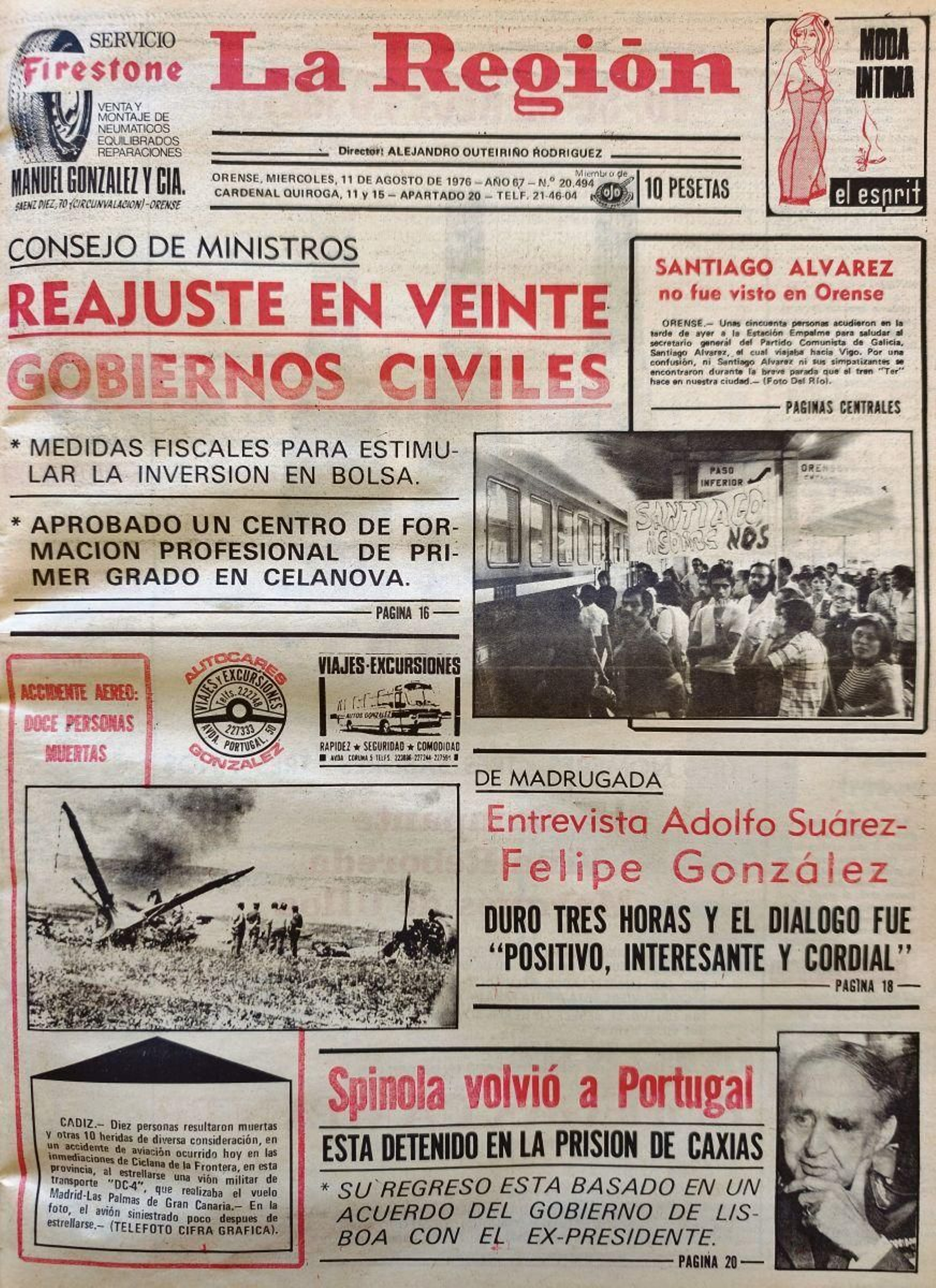 La primera 11 de agosto 1976.