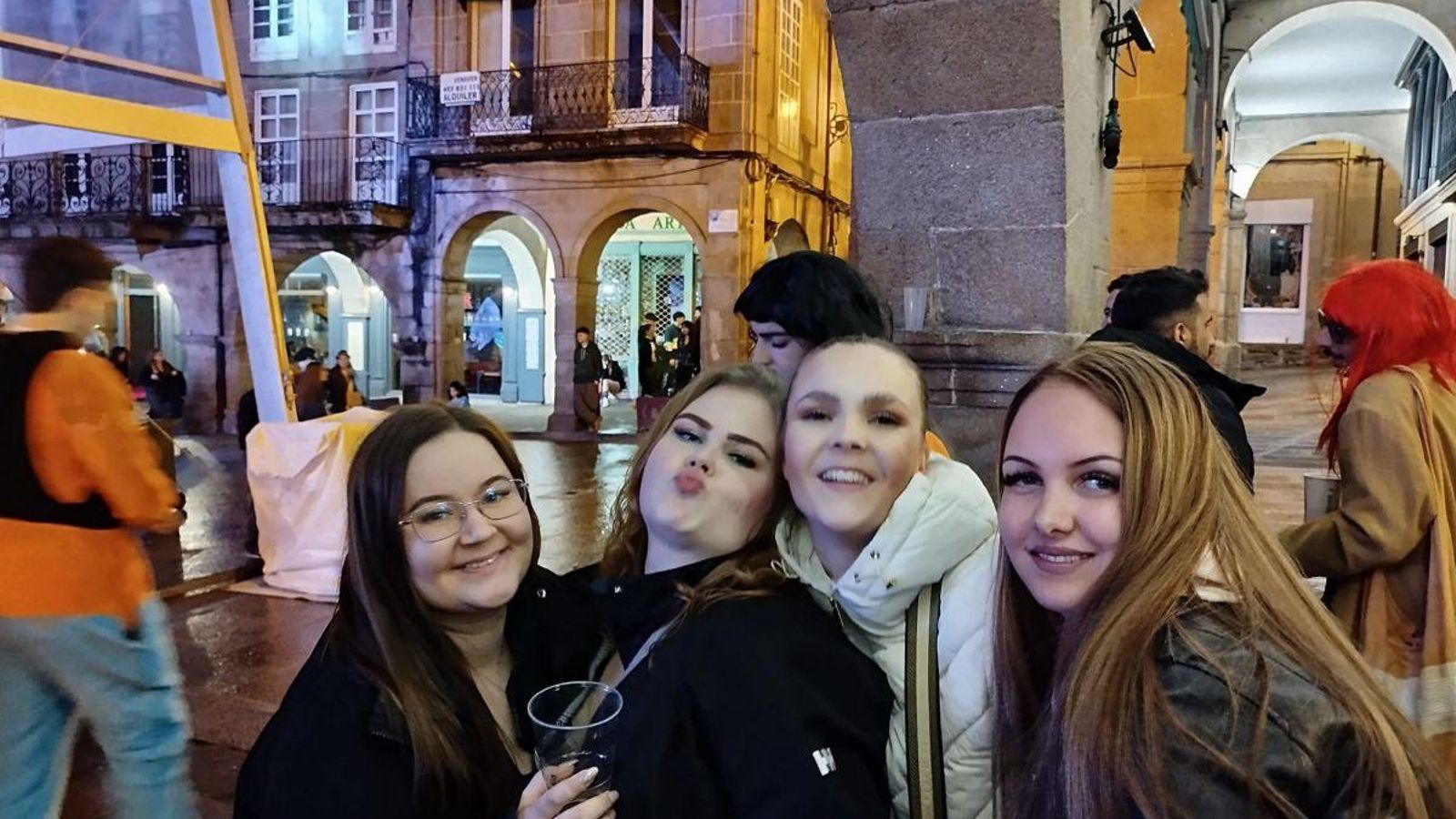 Un grupo de turistas filandesas.