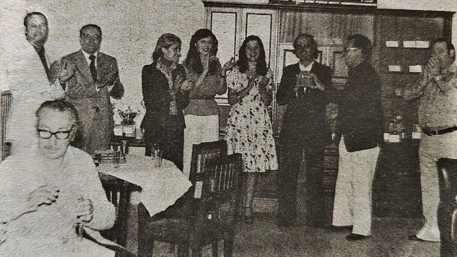 Un momento de la entrega de trofeos.