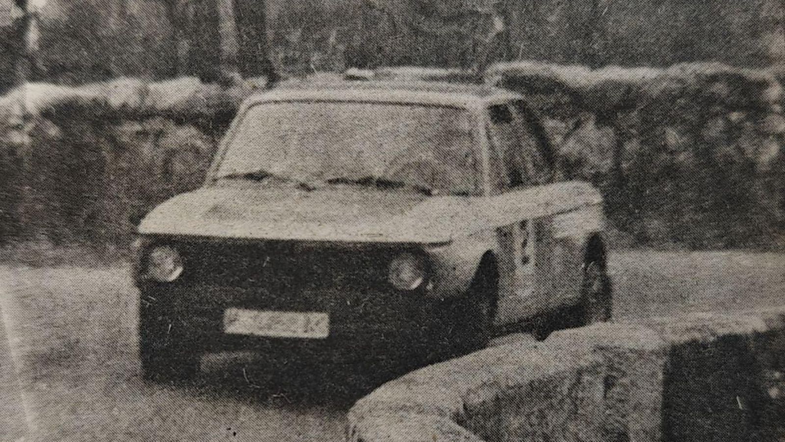El triunfador Beny Fernández con su “BMW-2.002-TI”.