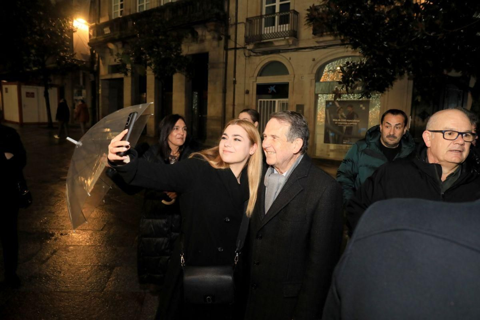 Abel Caballero con los socialistas de Ourense.