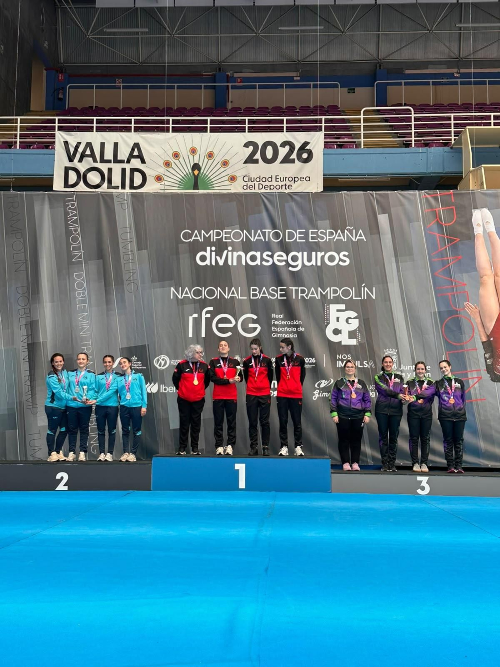 Valladolid encumbró al trampolín provincial