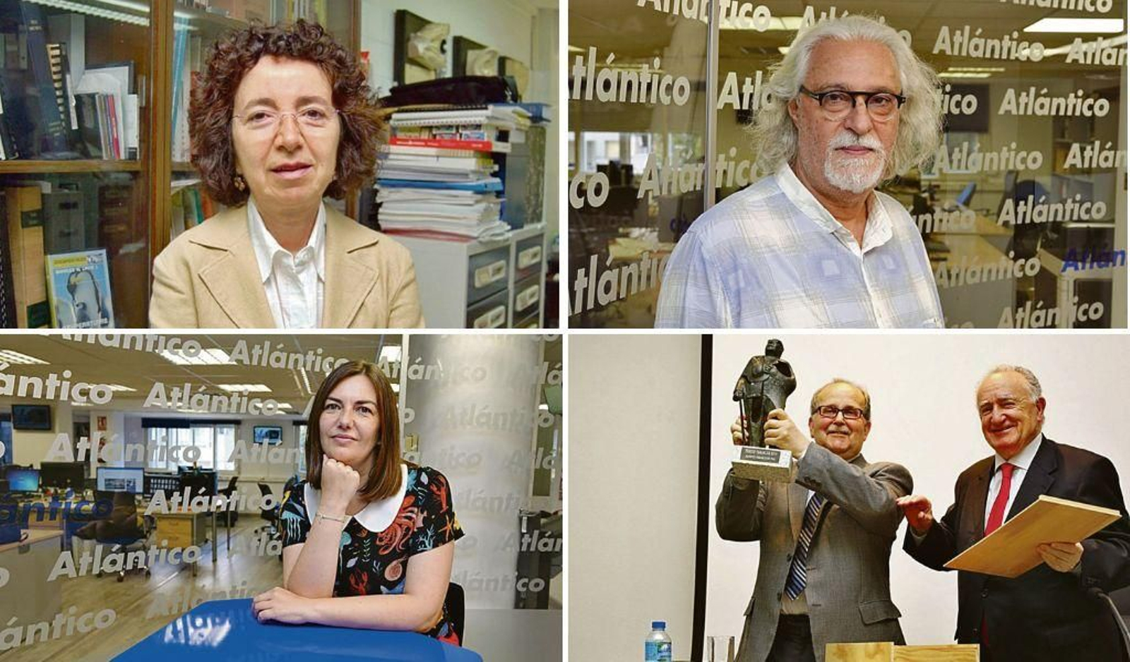 Marilar Aleixandre, Antonio García Teijeiro, Ledicia Costas y Agustín Fernández Paz.