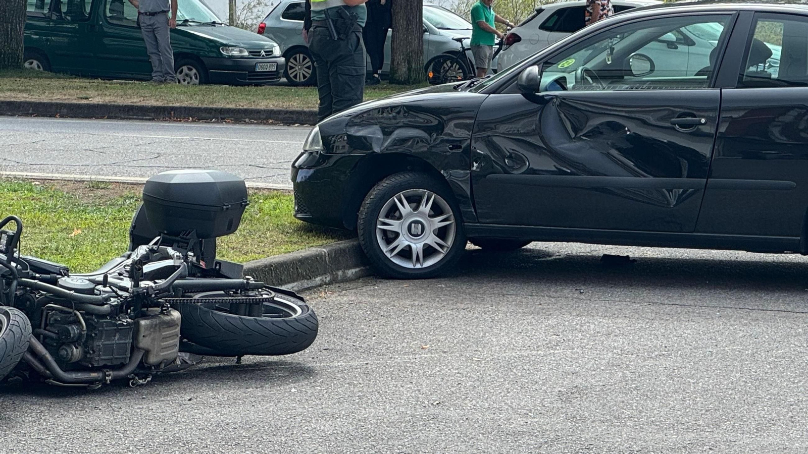 Los vehículos implicados en el accidente mortal de Verín.