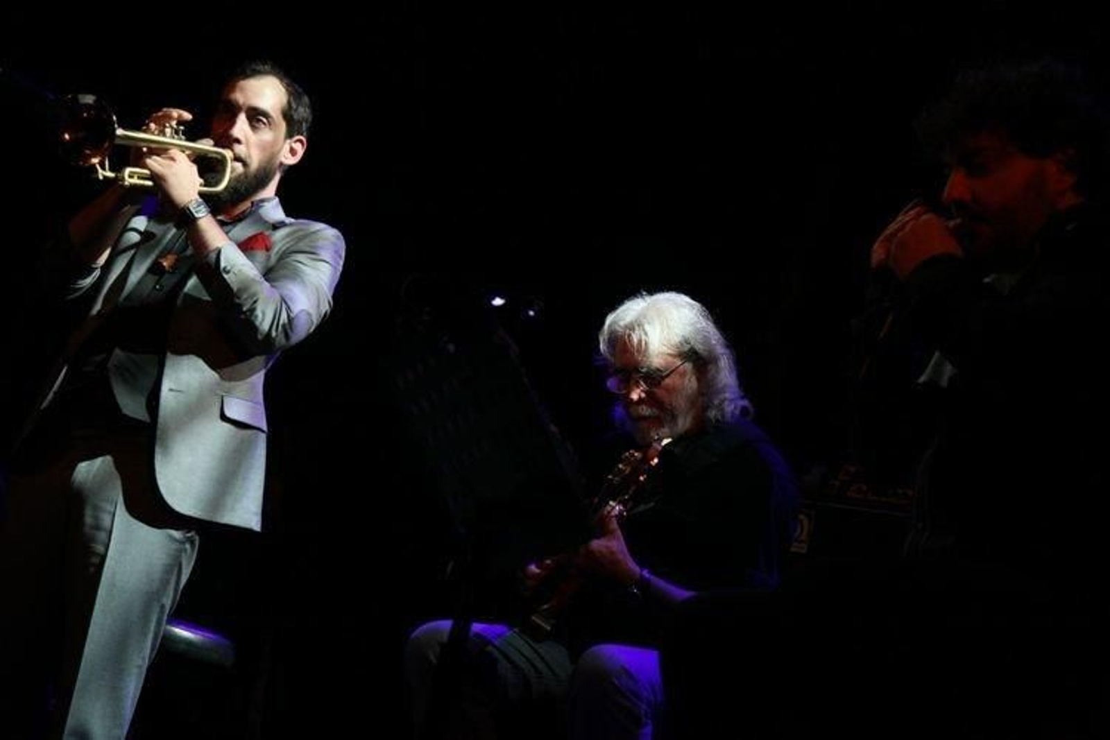 Benavent, junto a Colom y Serrano.