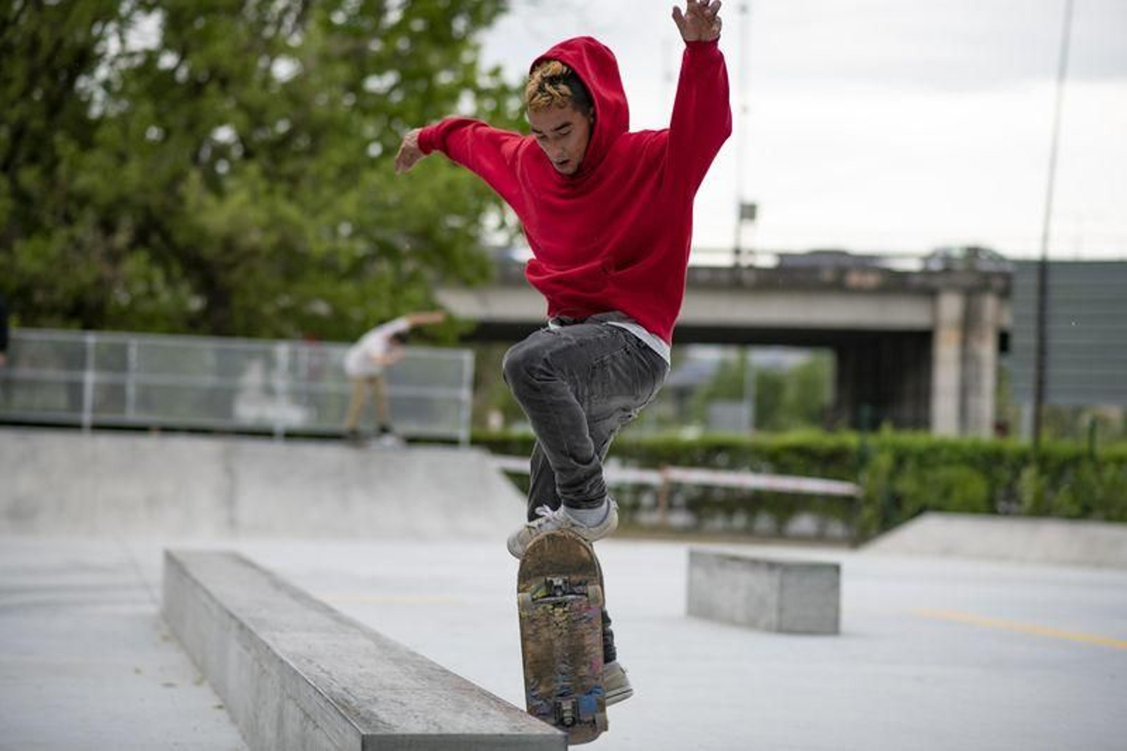 Skaters en O Couto (XESÚS FARIÑAS).