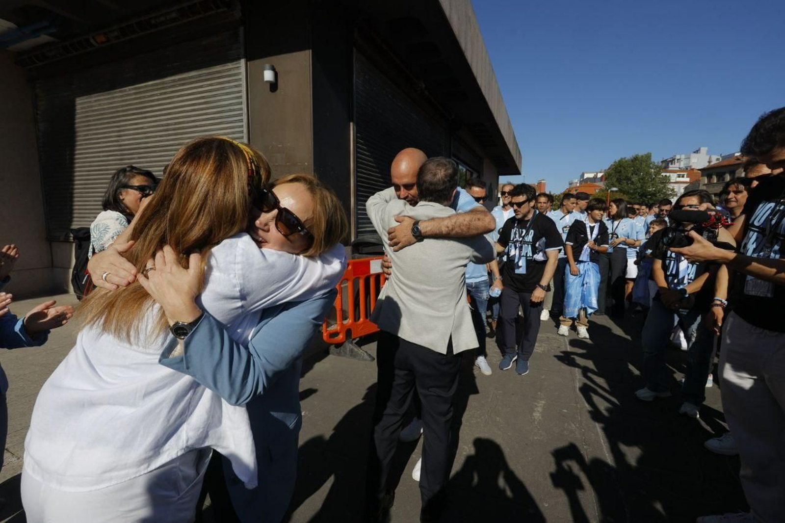 Galería | Fiesta celeste en Vigo por la vuelta del Celta a Europa