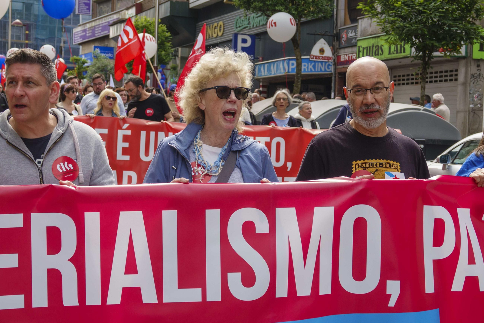 Galería | Jornada de reivindicaciones por el Día del Trabajador en Vigo