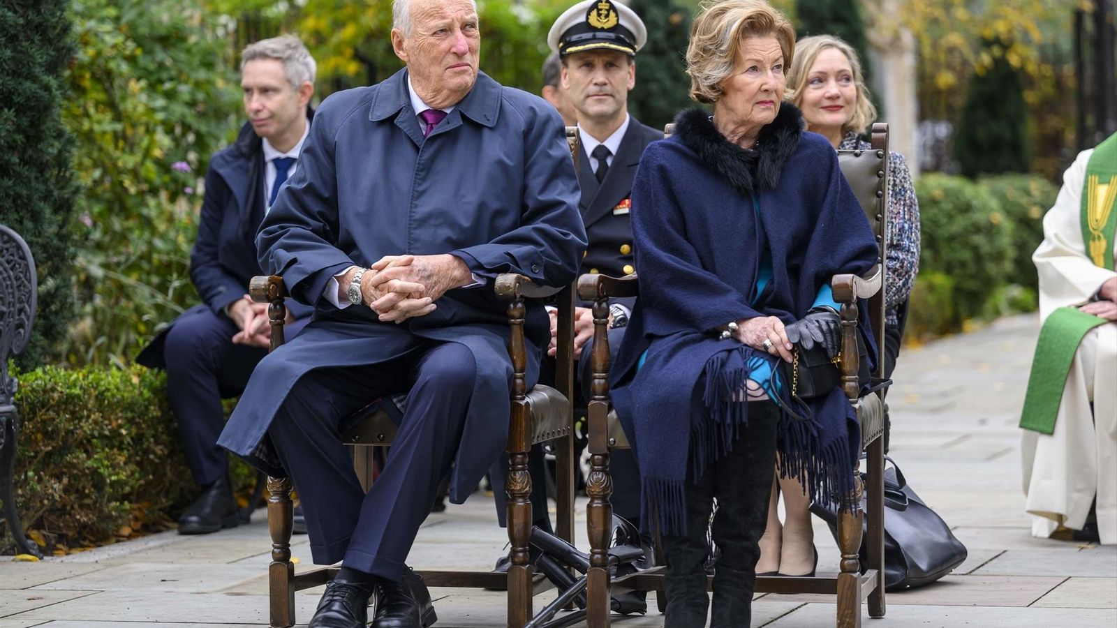 Los reyes de Noruega, Harald V y Sonja