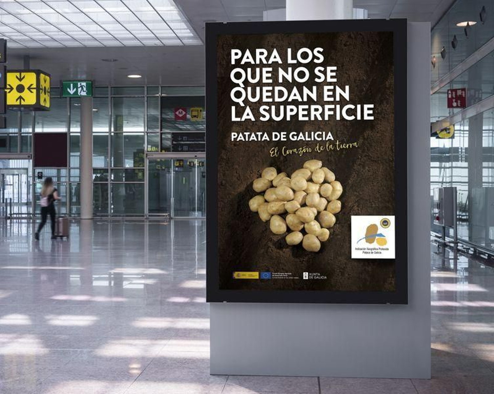 Uno de los mupis del metro.