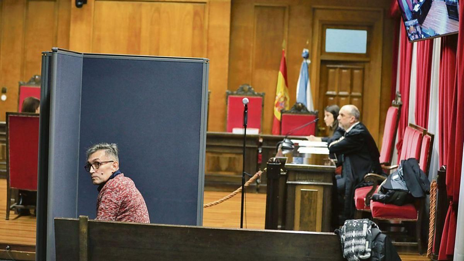 Julián G.E., en el juicio de febrero. La Audiencia le impuso la condena más dura en lo que va de año pero el TSXG la rebajó.