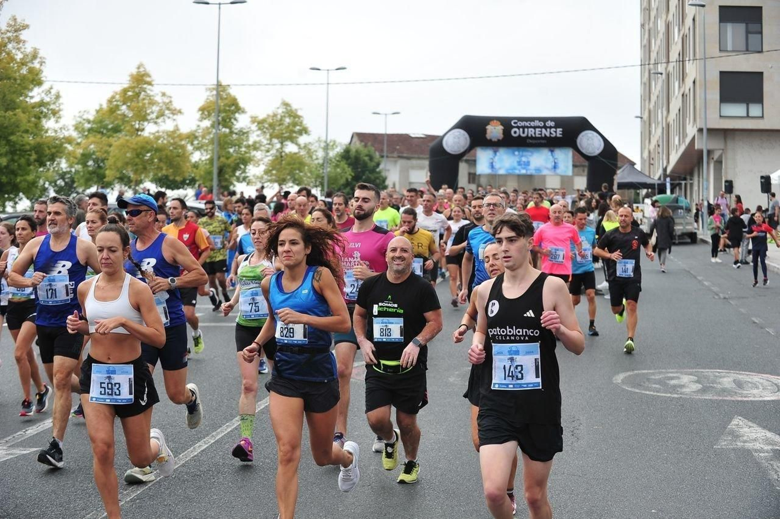 OURENSE  8/09/2024.-  Correndo por Ourense. José Paz