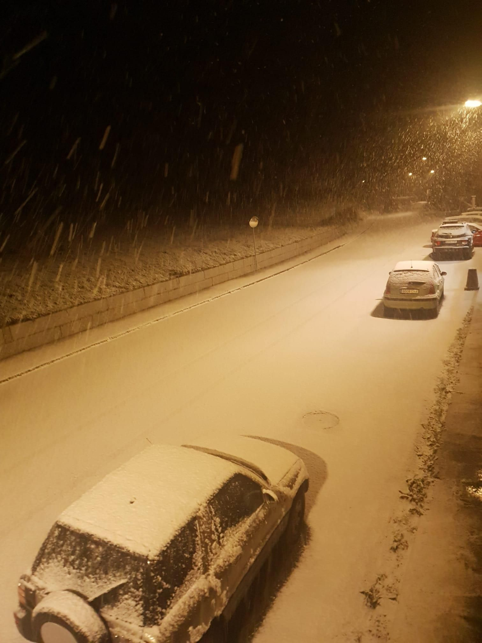 Nieve en la provincia de Ourense