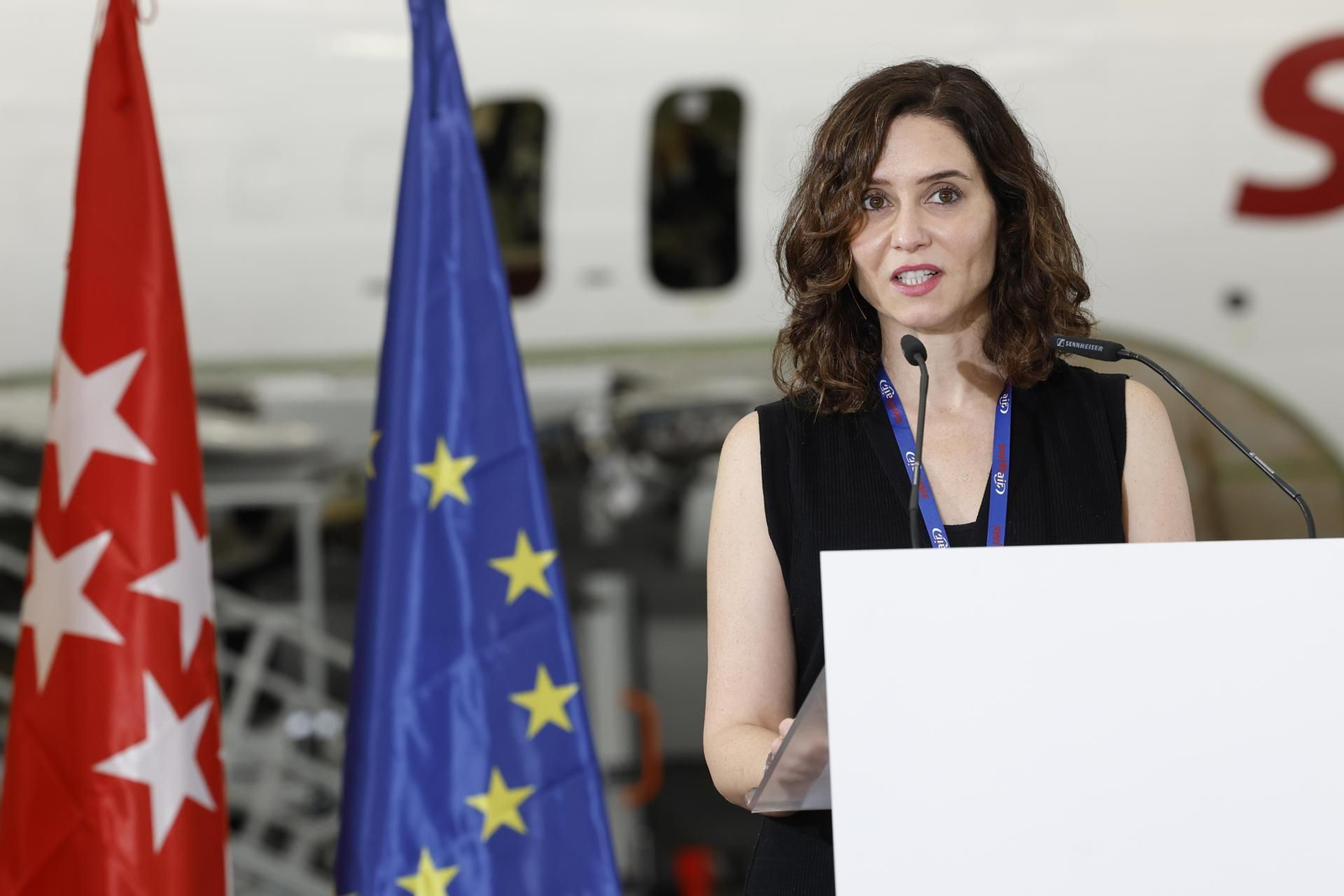 Isabel Díaz Ayuso, en un acto ayer en Madrid. // EFE