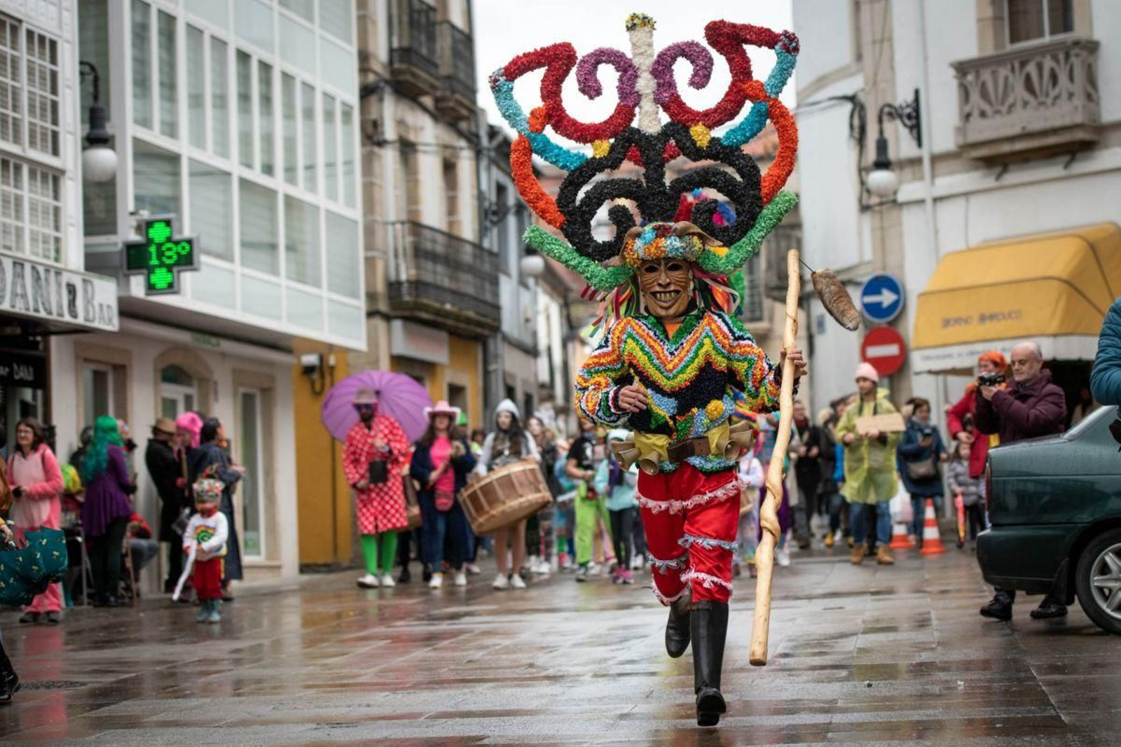 El boteiro, personaje del entroido e Viana do Bolo, uno de los más relevantes de la provincia.