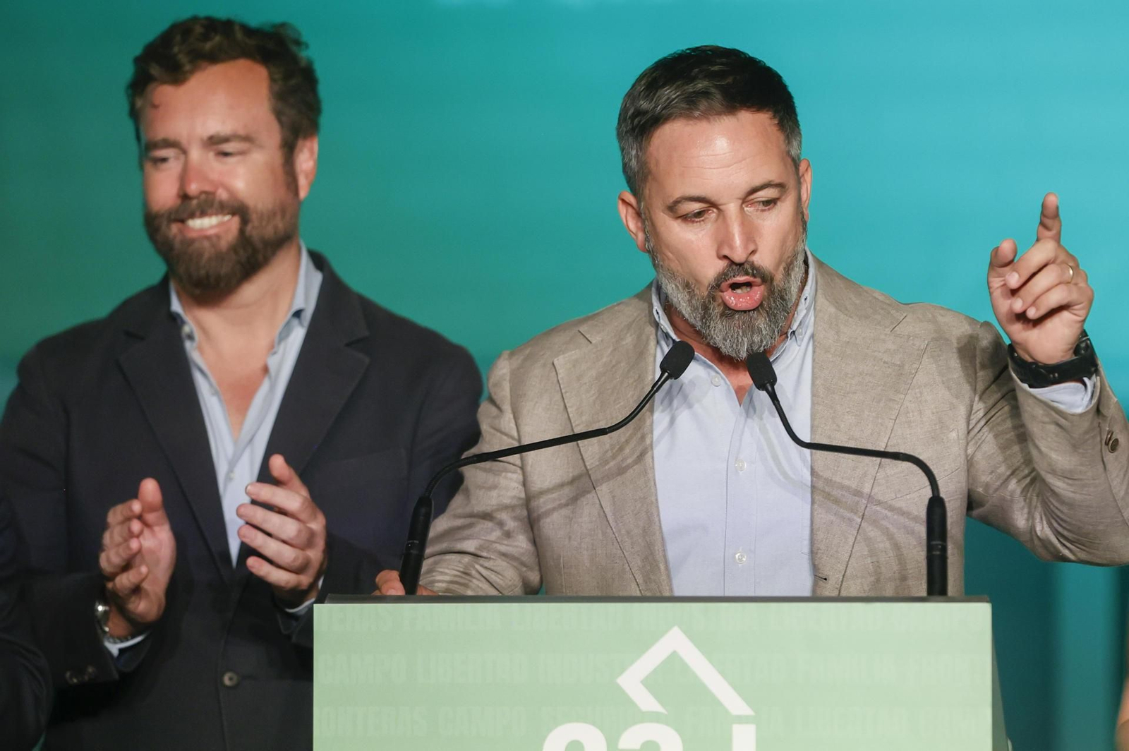 Santiago Abascal valora los resultados de Vox en las elecciones generales.